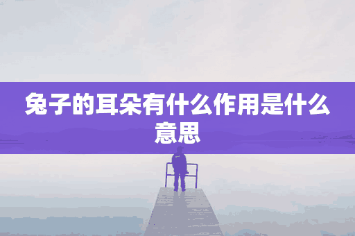 兔子的耳朵有什么作用是什么意思